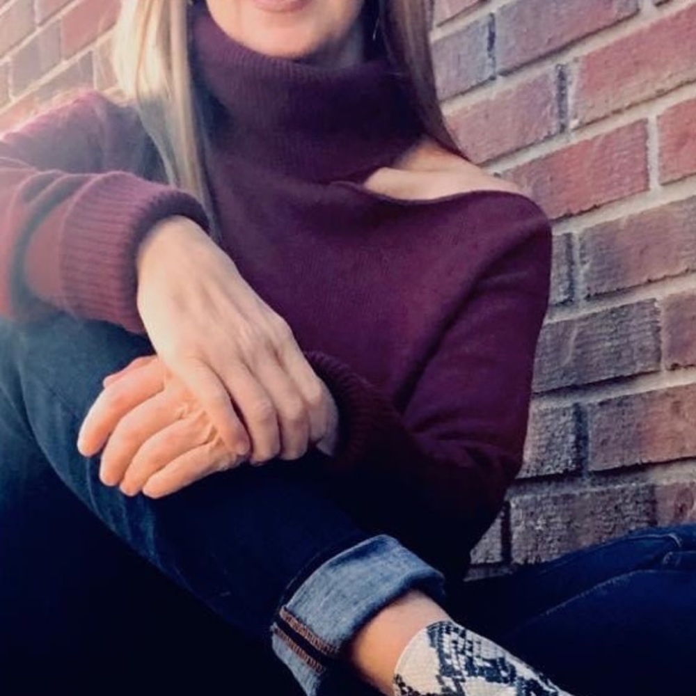 Burgundy sweater